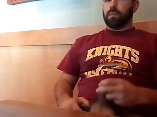 Bearded Bro Public Solo In Coffee Shop