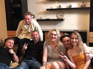 Group Fucking On The Sofa With Tattooed Eva Stone & Yara Phoenix