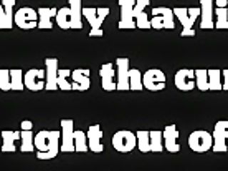 Nerdy Stunner Kaylin Loves Sucking Knob Point Of View 1