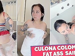 Culona Colombiana - Fat Butt Sailor Bathing