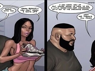 Chocolate City Honey Mama: Tricked For Fresh Jordan Sneakers -- Female Narrated Porno Comic