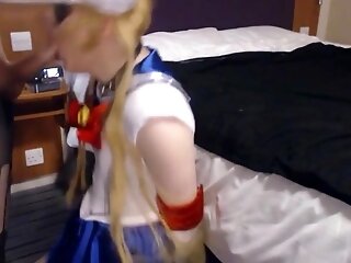 Crossdressing Sailor Scouts Suck Off And Tugjob