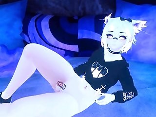 Vrchat Femboy Gets Intimate With A Massive Plaything In Real Life - Quick Test Movie