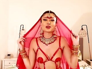 Indian Queen With A Hot Poon Ravaged By A Big Black Cock