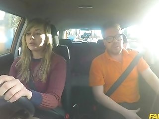 Faux Driving School - 34f Titties Bouncing In Driving Lesson 1 - Madison Stuart
