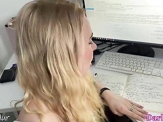 Stuped Student Couldnt Pass The Test And Got A Dick In Her Mouth