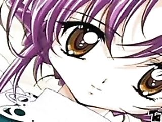 Purple Haired Big Boobed Manga Porn Housemaid Gets Twat Fingerblasted Well